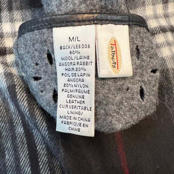 SALE! Beautiful Talbots Grey Leather Gloves - Picture 6 of 6